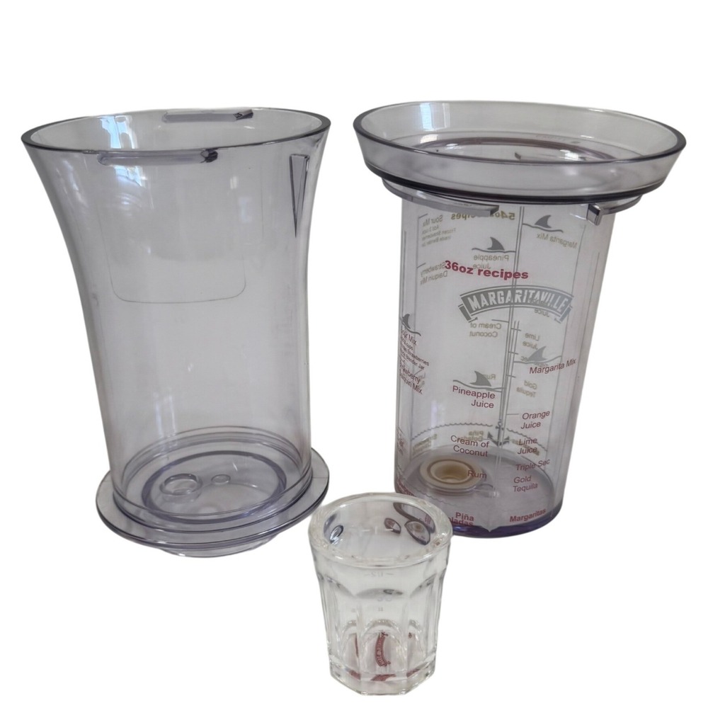 Margaritaville Frozen Concoction Maker Replacement Ice Reservoir Jar Shot Glass